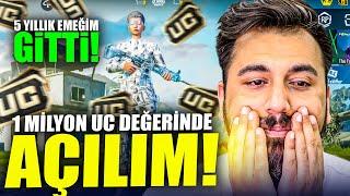 1 MİLYON UC DEĞERİNDE KUTU AÇILIMI!  | PUBG MOBILE