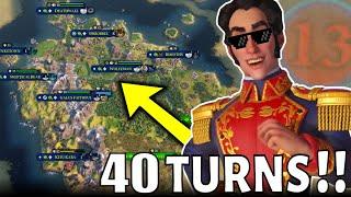 Civ 6 | The Wildest 40 Turns Of Civ Ever?!? (#2 Sid Meier Gran Colombia Civilization VI)