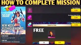 New Mode Rushhour Akimbo Event | Free Fire New Event | Play To Get Tricky Jolly Pet Skin Free Fire