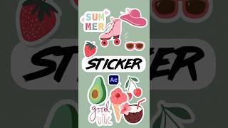 Make Anything Sticker Motion Graphics in After Effects #tutorial