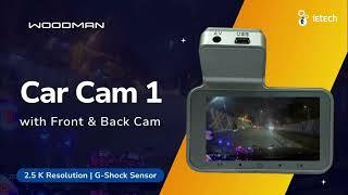 Woodman Dash Camera Unboxing & Review Woodman Dash Camera with 2.5K front & Full HD back view Part1