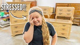 My Most STRESSFUL Furniture Flip Yet!