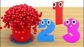 Learn Numbers with Colorful Balls Surprise Balls