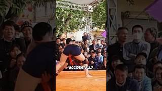 Female Wrestler Challenges a Man #shorts #viral #fitness #wrestling