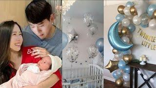 EXCITING! BINJIN AND THEIR PARENTS WAS CELEBRATING WELCOME BABY FOR THEIR GRANDSON (BABY KIM)