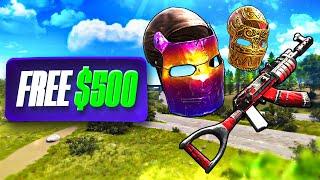 How I got $500 of Rust Skins FREE on Bandit Camp - Rust Gambling