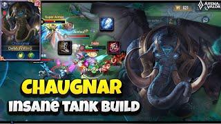 AOV : CHAUGNAR AFTER RAVMAP || THE TANK GAMEPLAY IS DIFFERENT ||BEST TANK BUILD || ARENA OF VALOR