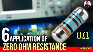 What happens if there is no zero-ohm resistor in the circuit?