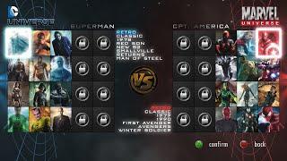 DC vs Marvel - Video Game - Main Menu Tour (Fan-Made)