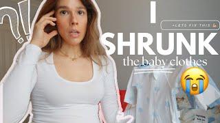 I SHRUNK THE BABY CLOTHES  Third Trimester VLOG Baby + Mum HAUL & THE BEST VEGAN LACTATION COOKIE