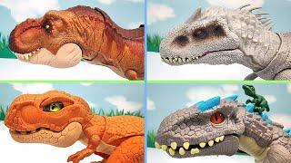 Indominus VS T-Rex! New Dinosaurs - Jurassic World Dinosaur Action Walking Dinos