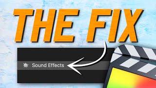 A "Crappy" Tutorial On Getting Your Added SFX Back (feat. The Final Cut Bro)