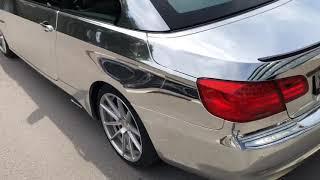 BMW-3 cabrio Автовинил хром chrome silver Nippon