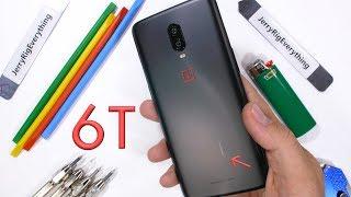 OnePlus 6T Durability Test! - Scratch Burn and BEND Tested!