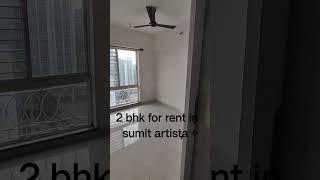 2bhk flat for rent in kalina Sumit artista for rent near bkc gated society with amenities