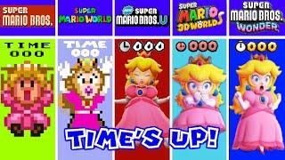 Evolution of Princess Peach Dying time's up, losing Super Mario Games And Fan Mod Games (1985-2024)