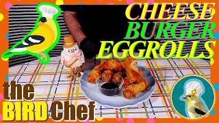 Cheese Burger Egg Rolls | Quick n Easy Recipe | The BIRD Chef