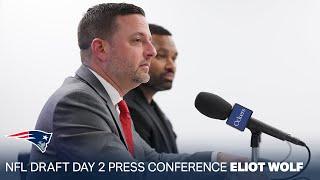 Patriots Director of Scouting Eliot Wolf on Ja'Lynn Polk and Caedan Wallace | 2024 NFL Draft