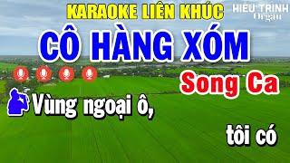 Karaoke Liên Khúc Cô Hàng Xóm Song Ca Nhạc Sống - Beat Phối Mới Dễ Hát | Karaoke Bảo Kim