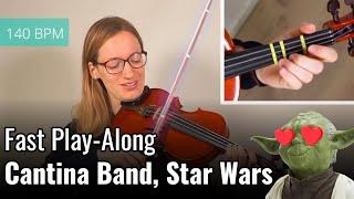 How To Play Cantina Band, Star Wars | FAST PLAY-ALONG | Easy Violin Tutorial