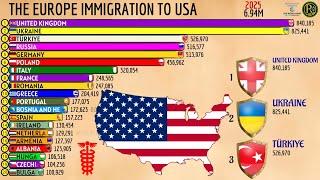 The Europe Countries Immigration to USA