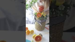 diyflower | 用水果插花，好看又有趣，快來試試吧！！！ | 園藝 | 花藝 #shorts