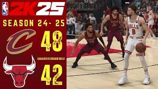 CLEVELAND CAVALIERS vs CHICAGO BULLS || SEASON 2024-2025 || NBA 2K 25