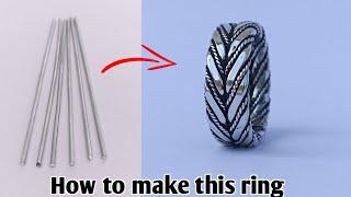 Twisted Silver Ring Making/How it's made/jewelry making