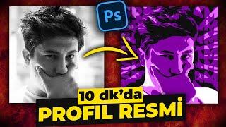 PHOTOSHOP ile VEKTÖREL Profil Resmi Nasıl Yapılır?