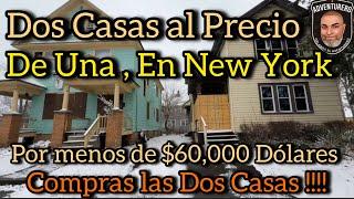 Dos Casas a la venta , puedes comprar las dos por menos de $60,000 USD  en New York