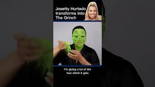 Josetty Hurtado transforms into The Grinch