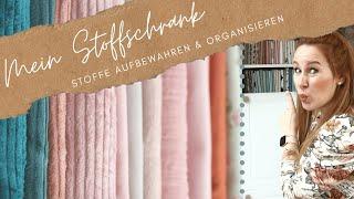 Stoffe aufbewahren & organisieren mit Comicboards // Stoffe falten // handmadebyanni