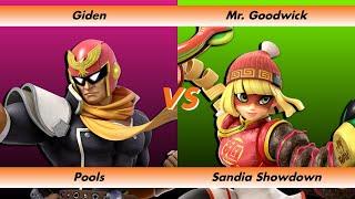 Sandia Showdown Wave 1 Pools - Giden (Captain Falcon) vs Mr. Goodwick (Min Min)