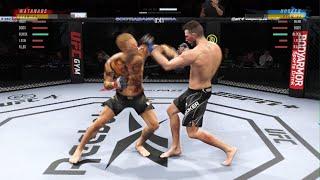 EA SPORTS UFC 4 Leg Kick Plus Lead Roundhouse Kick Combo (mycareer mode) #ufc #ufc4 #ps5