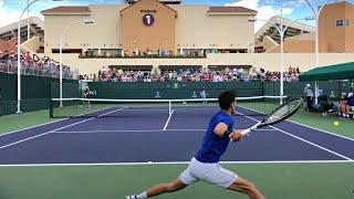 Novak Djokovic & Marin Cilic | IW Court Level Practice [4k 60fps]