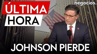 ÚLTIMA HORA | Johnson pierde la primera votación para la Cámara de Representantes de EEUU