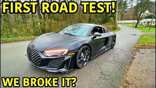 Rebuilding A Wrecked 2020 TWIN TURBO Audi R8 Part 6!!!