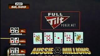 Tony G Flops Royal Flush Aussi Millions