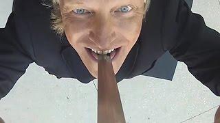 GoPro Sword Point of View of Sword Swallower Dan Meyer at Ripley's Panama City