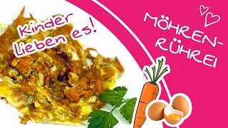 Schnell und einfach: Rezept für Rührei mit Möhren | gesund und lecker