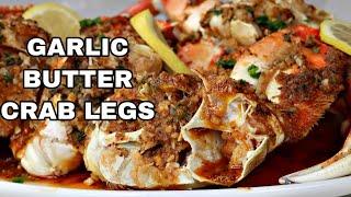 Quick & Easy 20 Minutes Garlic Butter Crab Legs Recipe | How To Cook Dungeness Crab Legs