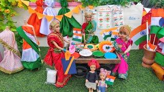 Barbie Doll All Day Routine In Indian Village/Radha Ki Kahani Part -465/Barbie Doll Bedtime Story||