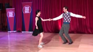 ESDC 2015 - Open Lindy Hop Classic Showcase - Prelims - Eran Tobi & Claire Chen