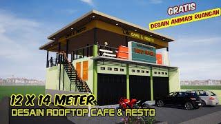 Desain Cafe & Resto di Rooftop