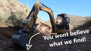 Look What We Discover On A Gold Mining Claim With A Caterpillar Excavator !