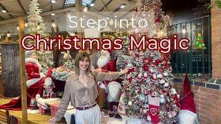 Step into a Magical Christmas Wonderland!  Magical Christmas in an English Garden Centre  