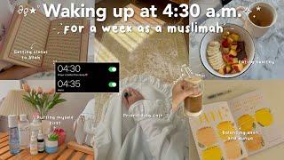 WAKING UP AT 4:30 A.M. FOR A WEEK (sort of)🪴Struggling with fajr during summer | Deen & Dunya ep.1