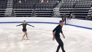 Alexa Knierim and Brandon Frazier 2021 Cranberry Open SP (Practice)