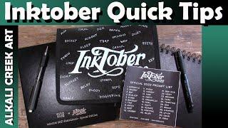 Quick Tips for any Drawing Challenge - Specifically Inktober 2022.