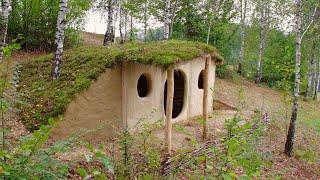 Bushcraft Underground Shelter. Survival dugout